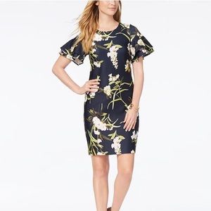 NWOT Tommy Hilfiger Floral Ruffle Sleeve Dress